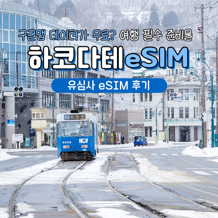  일본 하코다테 여행 준비물 이심 eSIM 사용법 할인