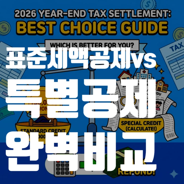 2026 연말정산 표준세액공제 vs 특별공제, 13만원 받으면 손해? 완벽 비교