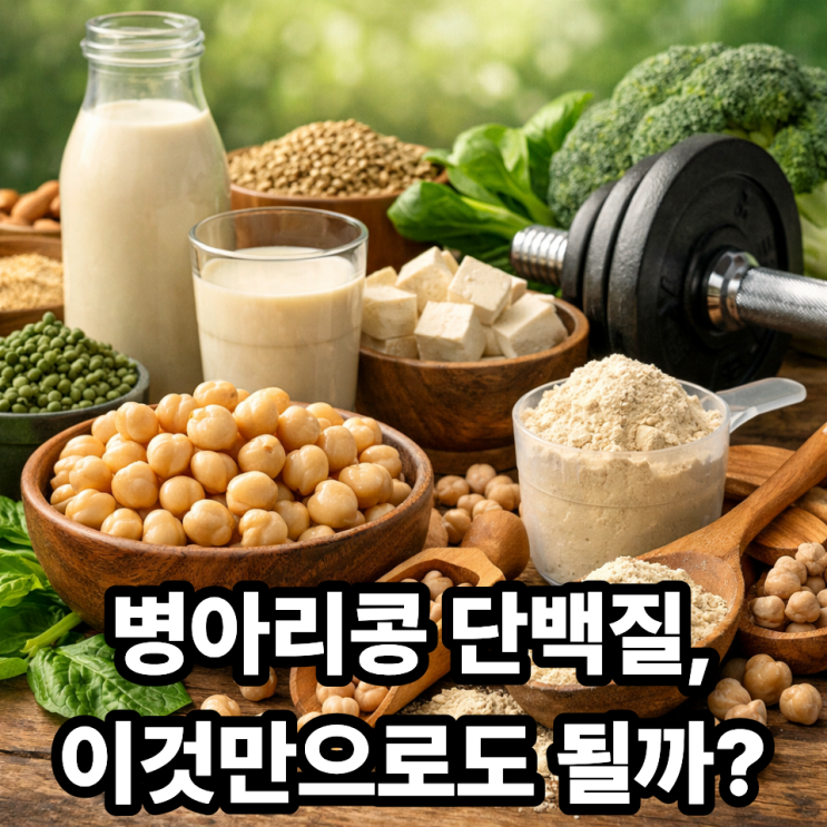   병아리콩 단백질, 식물성 단백질로 충분할까?｜채식·다이어트 기준 정리