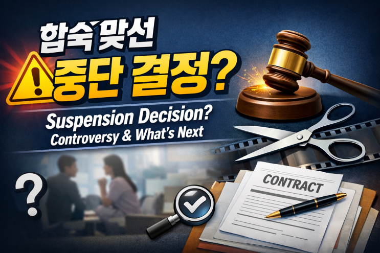  합숙맞선 중단 결정? 논란과 향후 상황 총 정리