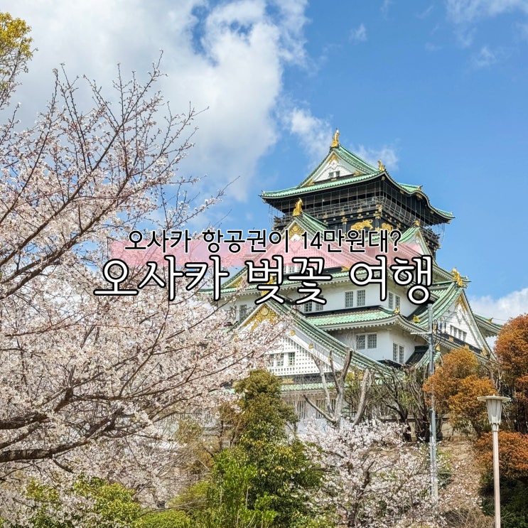  오사카 2박3일 여행 일정 항공권 14만원 숙소 맛집 경비 총정리
