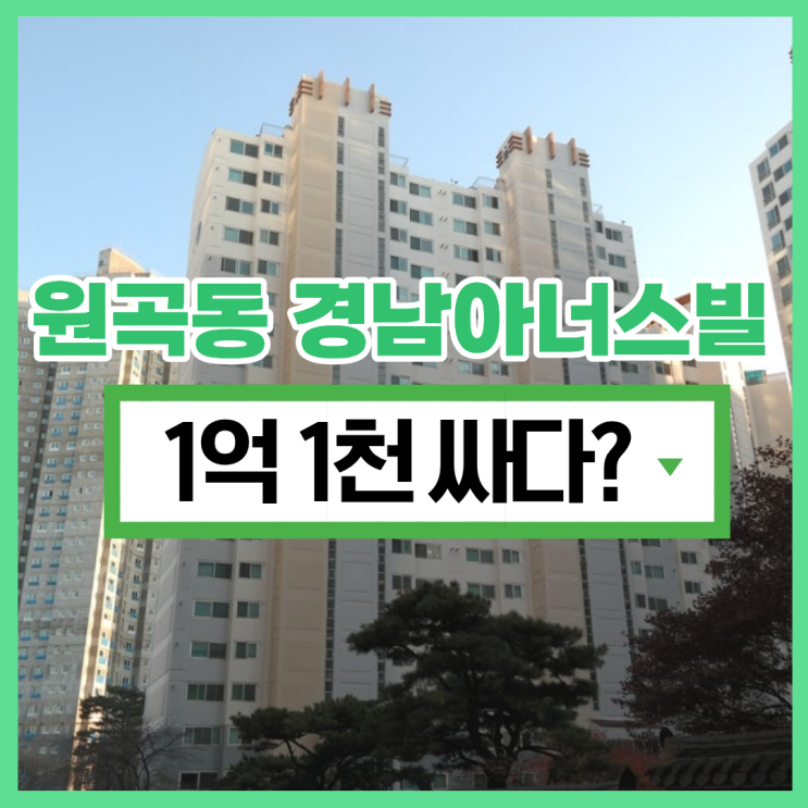  원곡동 경남아너스빌 안산아파트경매 물건 중 기대주?
