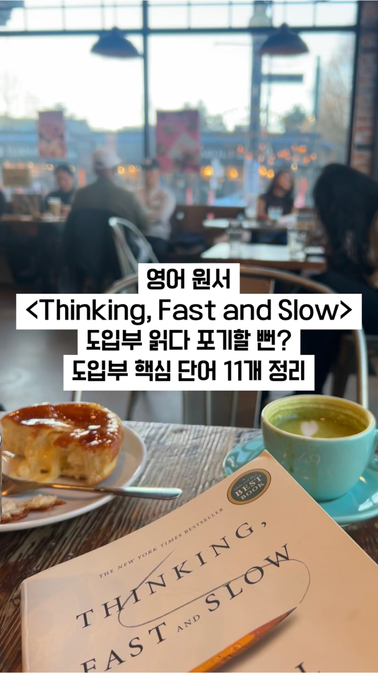  영어 원서 <Thinking, Fast and Slow> 도입부 읽다 포기할 뻔? 도입부 핵심 단어 11개 정리 (+유의어/뉘앙스)