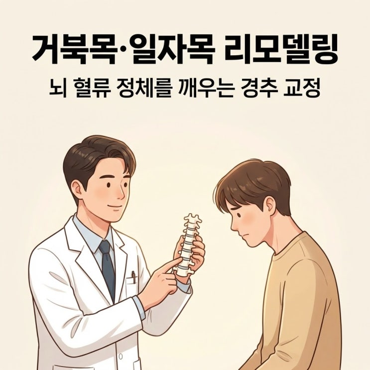  거북목과 일자목: 경추 리모델링으로 뇌 혈류 고속도로를 열다