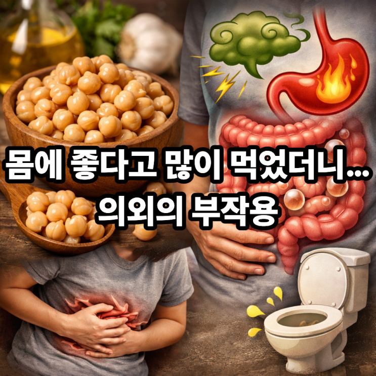  ️ 병아리콩 많이 먹으면 생길 수 있는 부작용 총정리