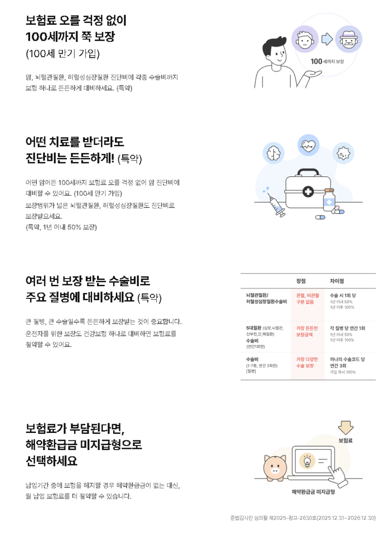 무배당 올바른 100세건강보험 - 고객 인생 서사를 함께 설계하는 기술