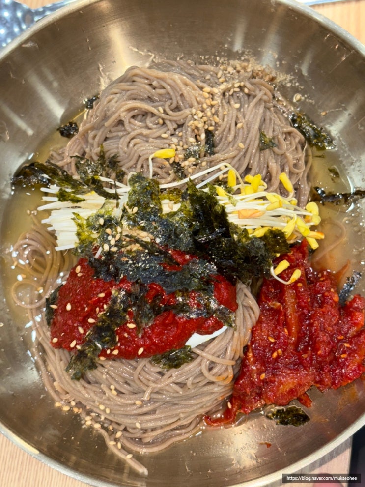  꿩만두 맛있는 용산아이파크몰 맛집 꿈꾸는메밀 명태막국수