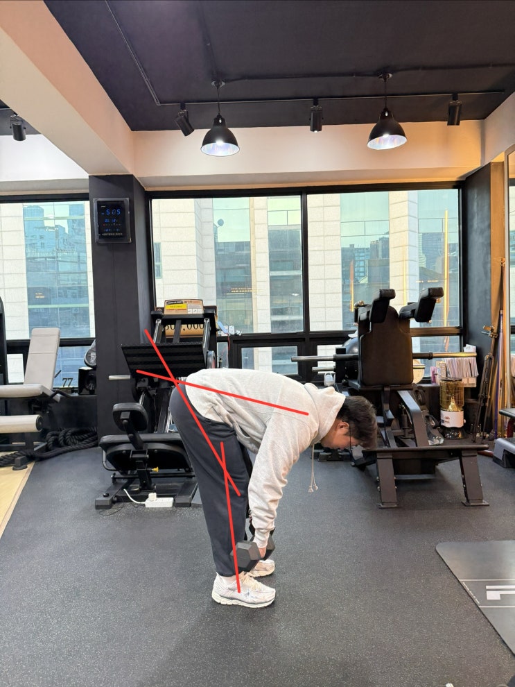  부천역피티 허벅지 뒤쪽 운동 (스티프 레그드 데드리프트)