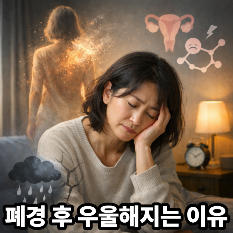  폐경 후 우울감이 심해지는 이유, 단순한 기분 문제가 아닙니다 