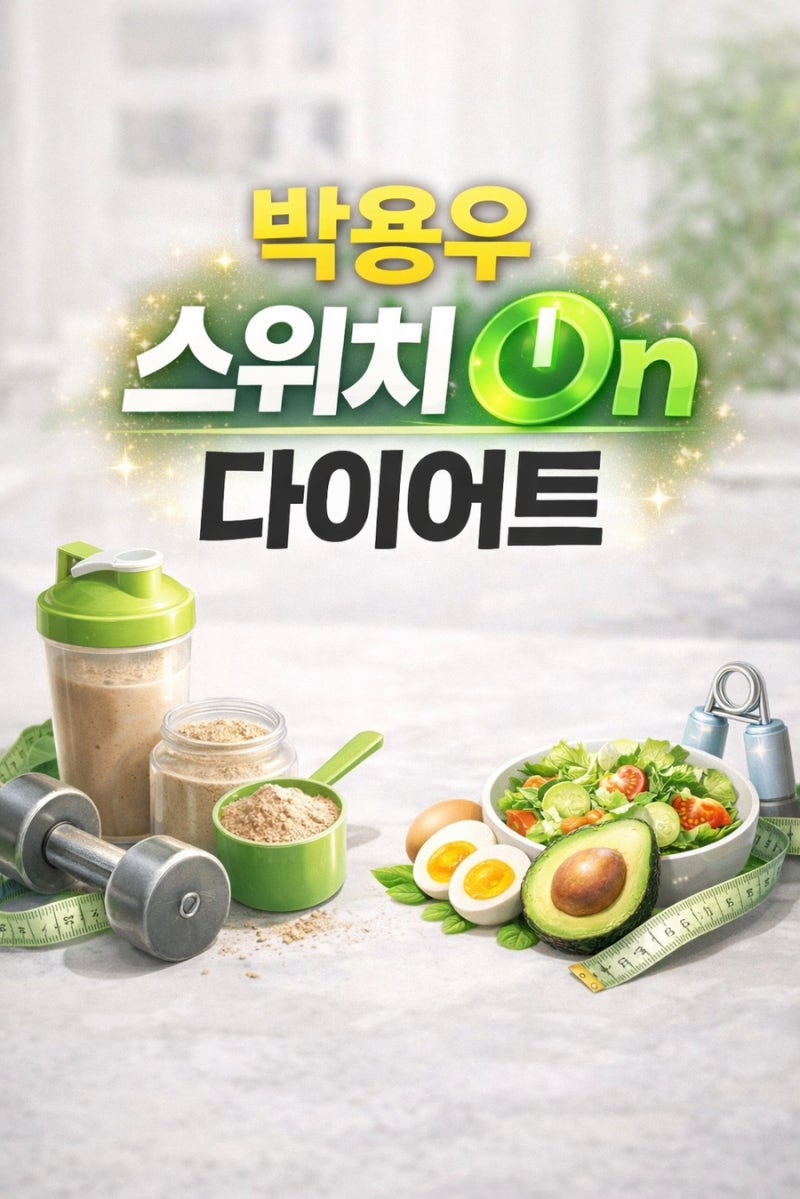 박용우 스위치온 다이어트 식단표 4주 루틴 정리
