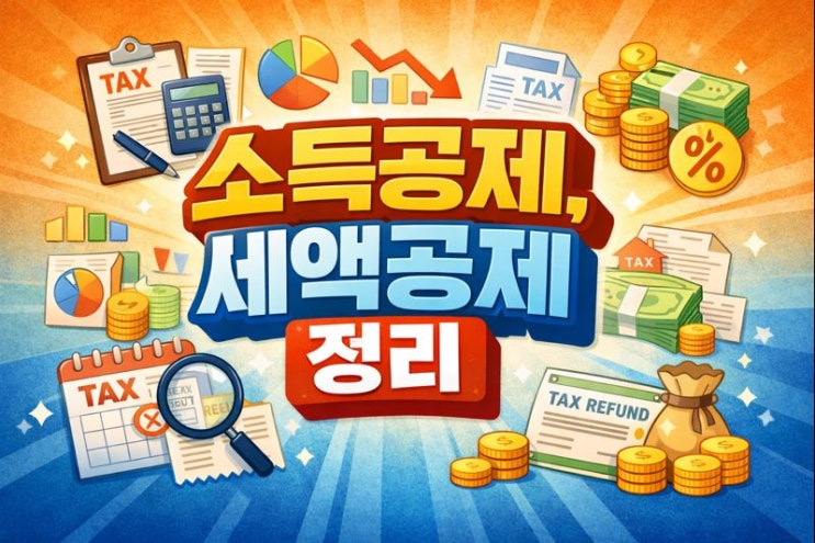  소득공제, 세액공제 뭐가 다른거지??