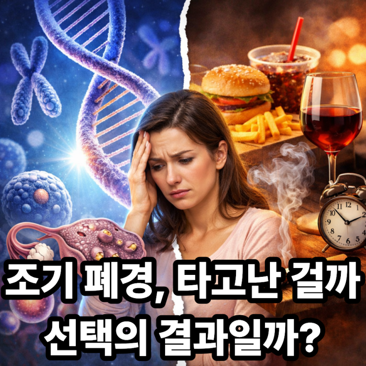 조기 폐경 원인, 유전일까 생활습관일까? 핵심 요인 정리