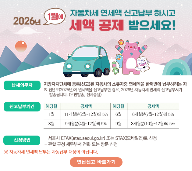  2026 자동차세 연납 신청으로 절세하고 카드 혜택까지 챙기는 법