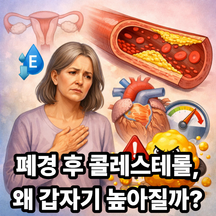   폐경 후 콜레스테롤 수치가 오르는 이유, 왜 갑자기 달라질까?