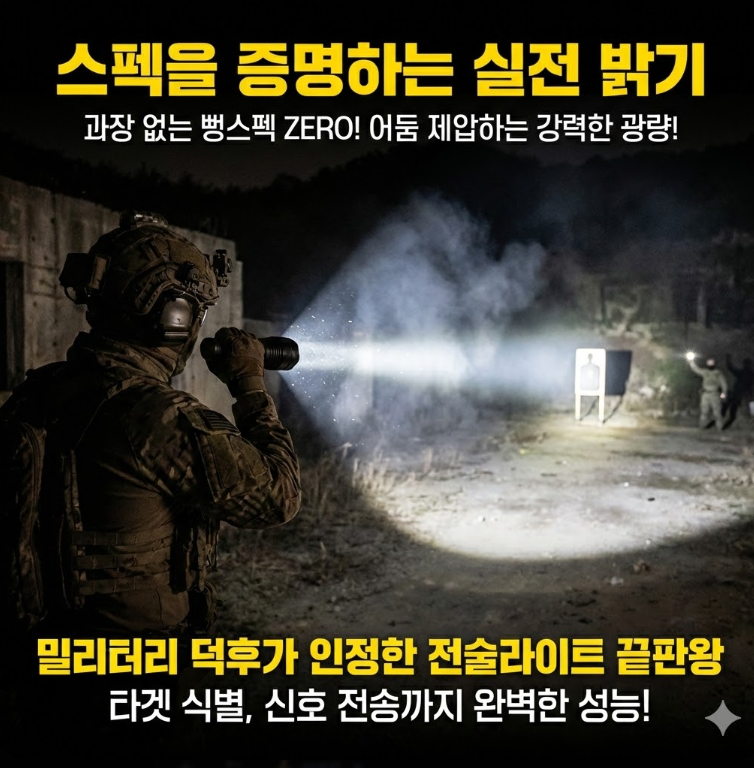 밀리터리 덕후가 인정한 전술라이트 끝판왕