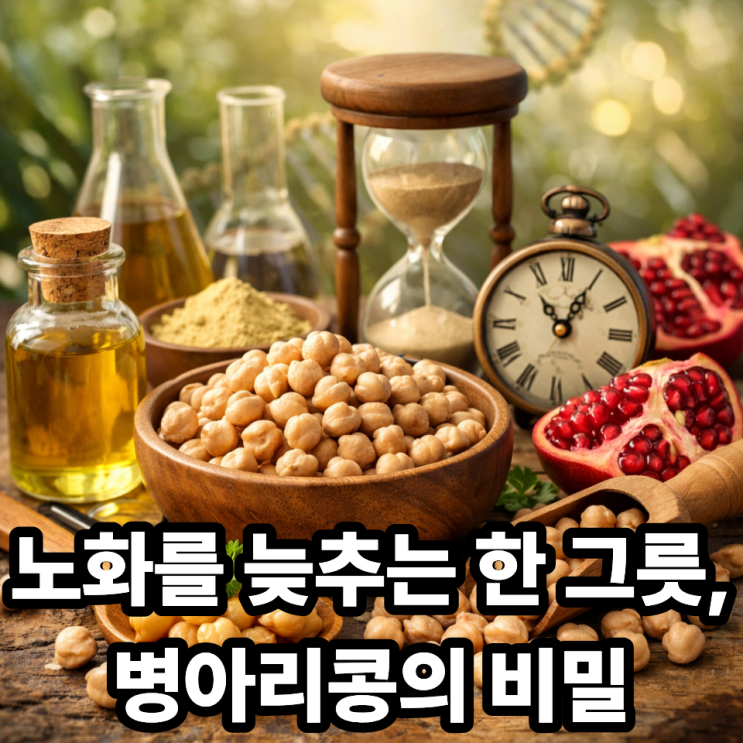   병아리콩이 노화 예방에 도움이 되는 이유｜젊음을 지키는 식물성 슈퍼푸드