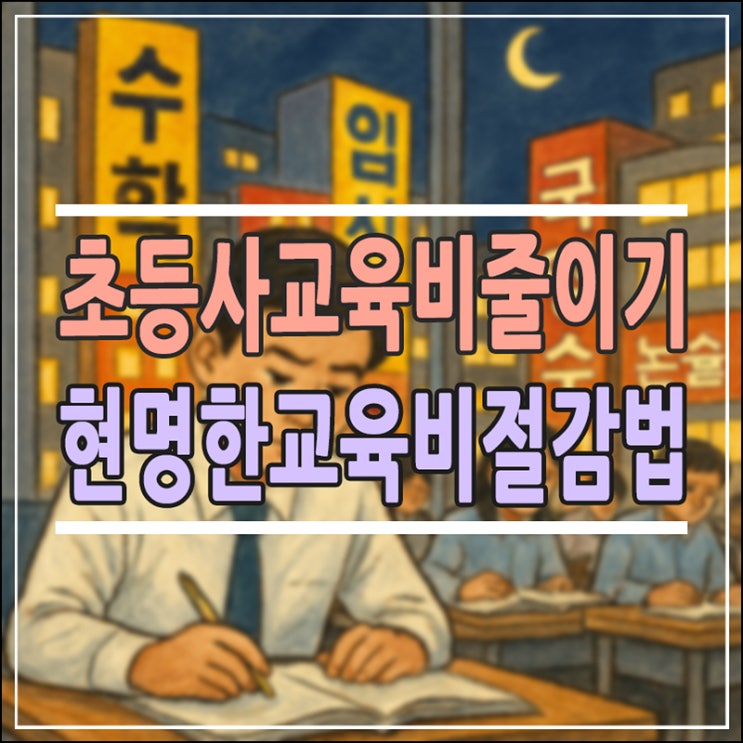  초등 사교육비 줄이기, 불안을 확신으로 바꾸는 3가지 선택 (장단점 비교)