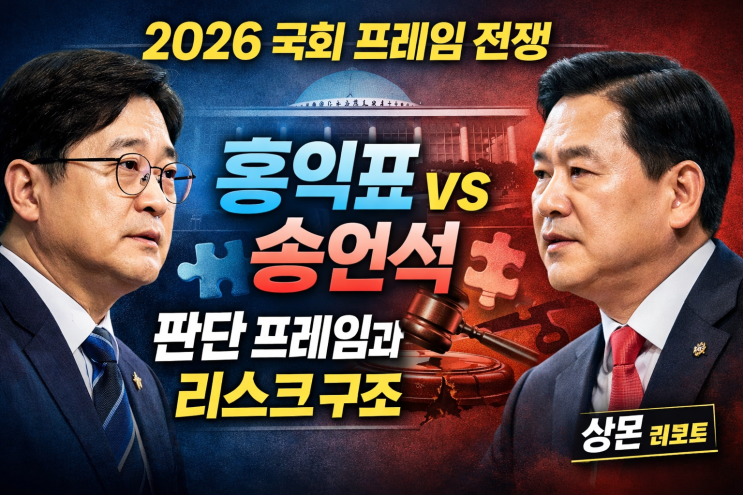  2026 홍익표·송언석 원내대표 ‘판단 프레임’과 리스크 구조