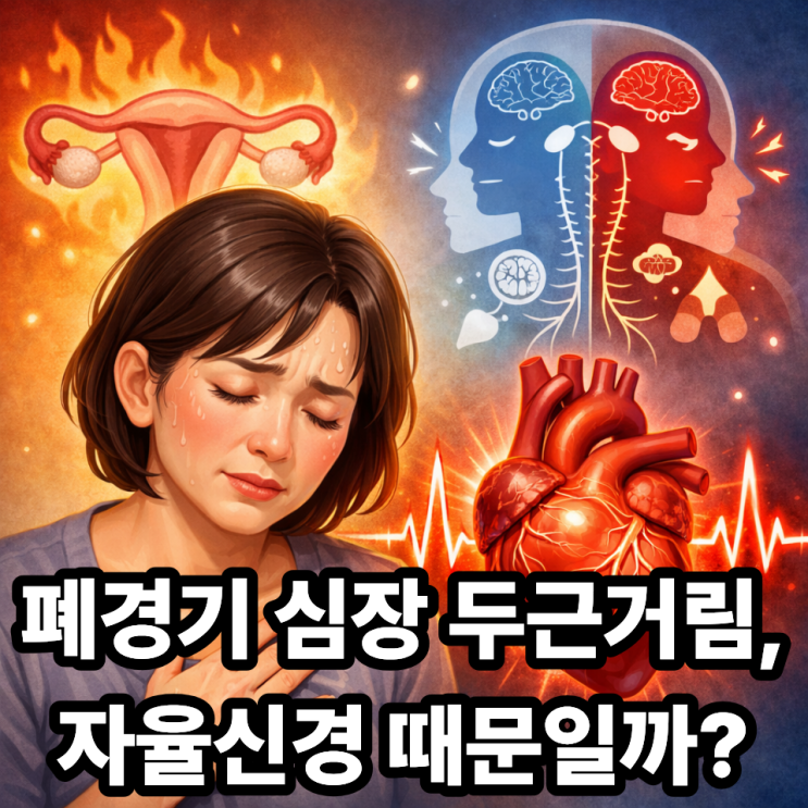  폐경과 심장 두근거림, 자율신경 영향 제대로 알기