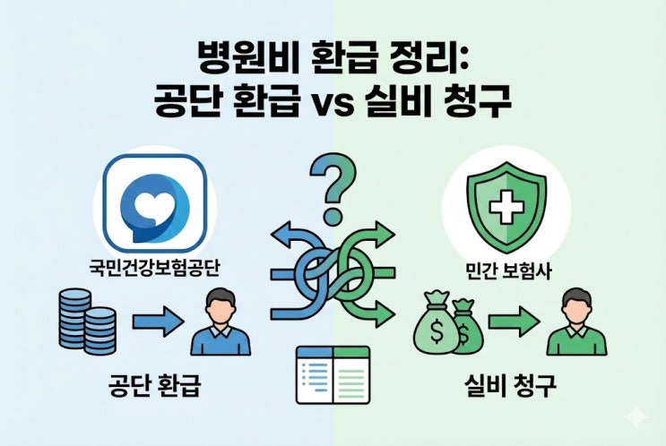  병원비 환급 검색했는데 실비보험 나와요, 뭐가 맞나요?