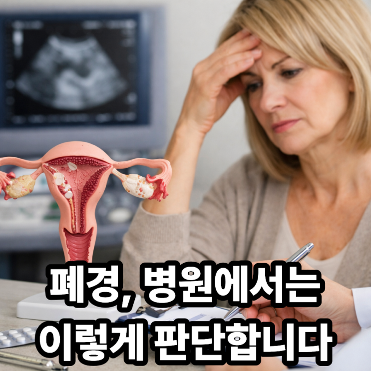  폐경 진단 기준, 병원에서는 무엇을 확인할까? 검사부터 판단까지