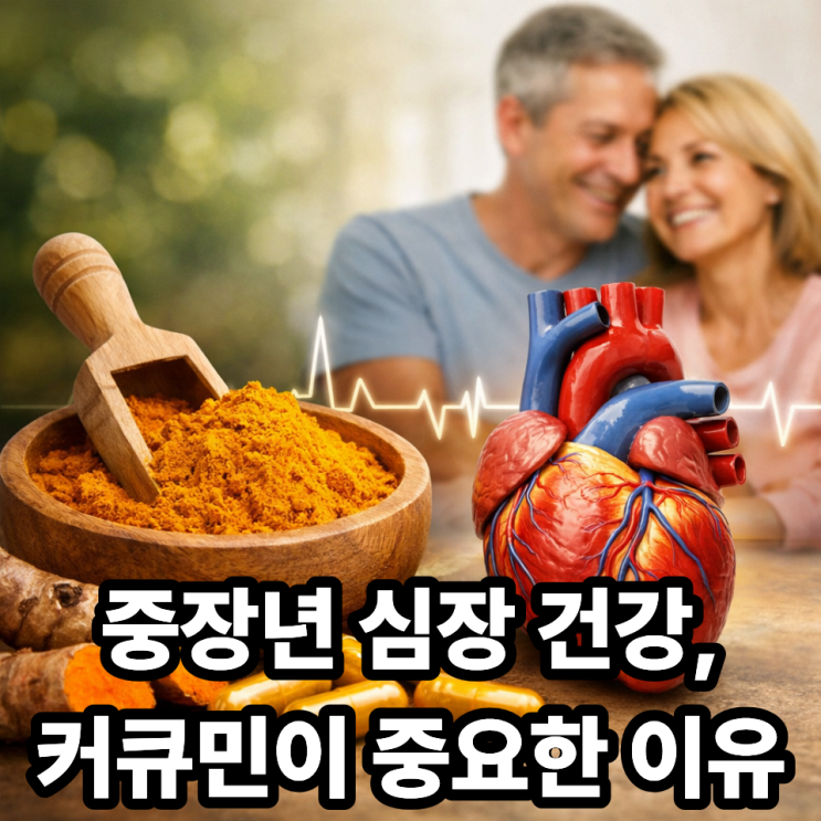   커큐민과 심장 건강, 중장년에게 중요한 이유｜혈관·염증 관리 핵심 포인트