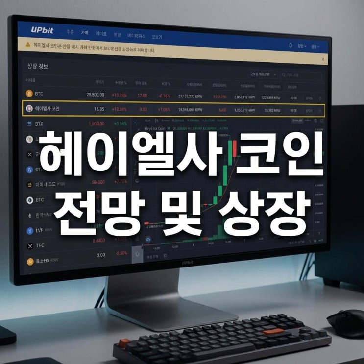 헤이엘사 코인 전망 및 상장 1월 22일 업비트 기습 상장! AI와 디파이의 만남 (ELSA)