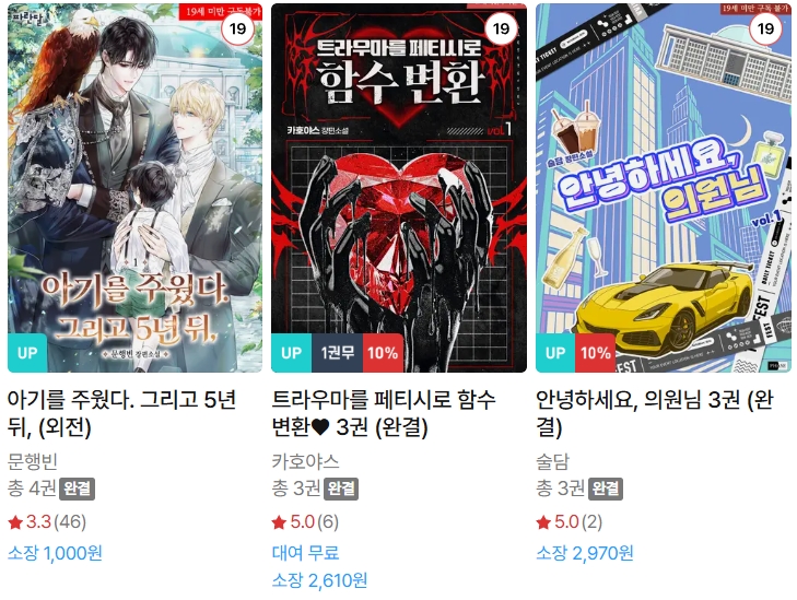  BL소설 신간) 26년 1월 22일 신간