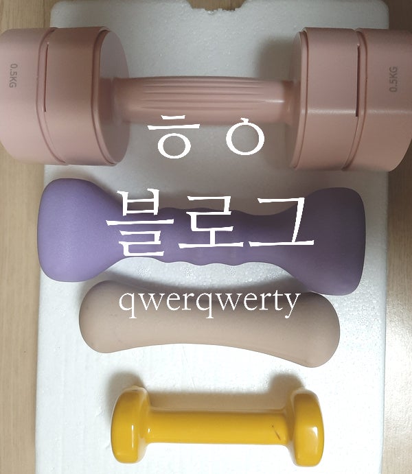  메리치 무게조절아령(덤벨) 크기비교/후기