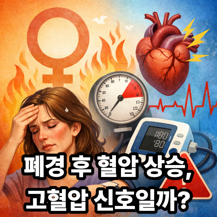   폐경과 혈압 변화, 고혈압 위험 신호 알아두기
