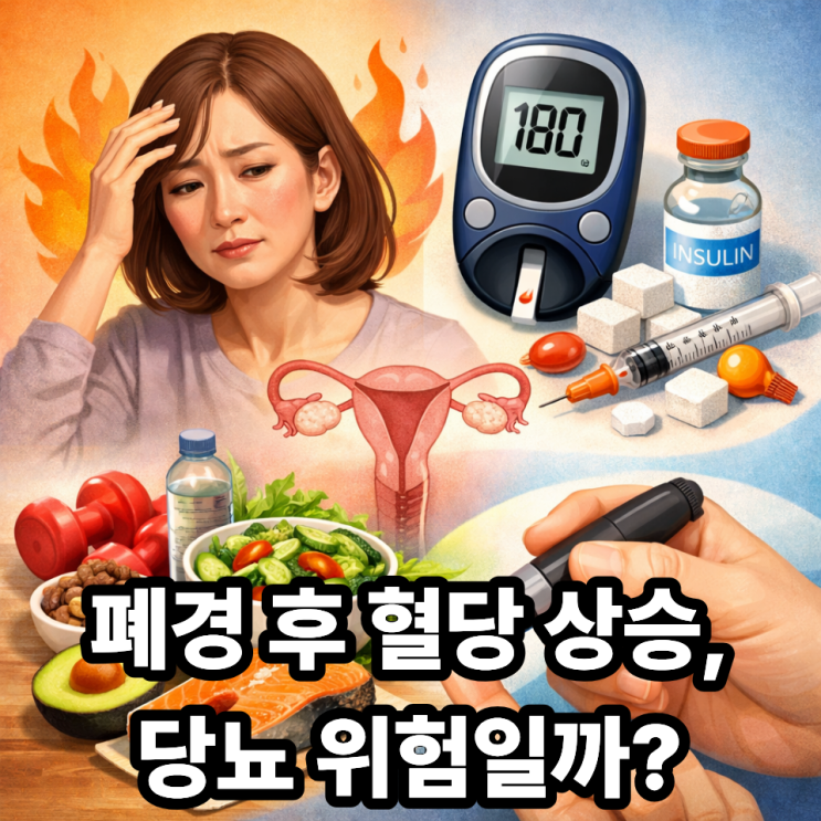   폐경과 당뇨 위험, 혈당 관리 포인트 한눈에 정리