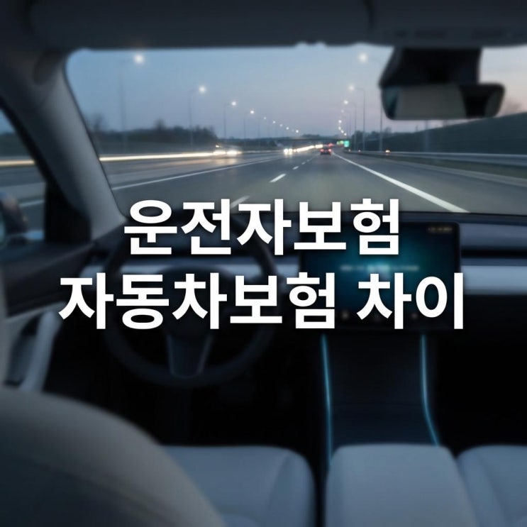  운전자보험 자동차보험 차이 보험료 2중 납부? "이것" 때문에 또 가입해야 합니다 (민식이법/형사합의금)