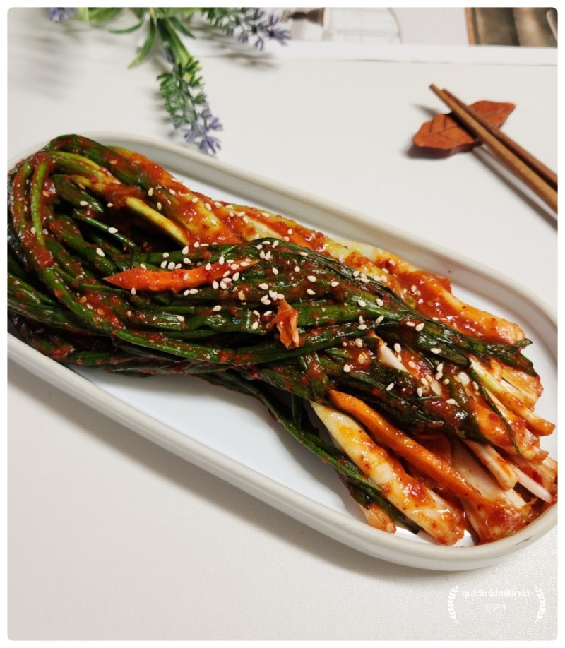 파김치 담그기 양념, 전라도 쪽파김치 맛있게 간단하게 만드는법 레시피(1kg)