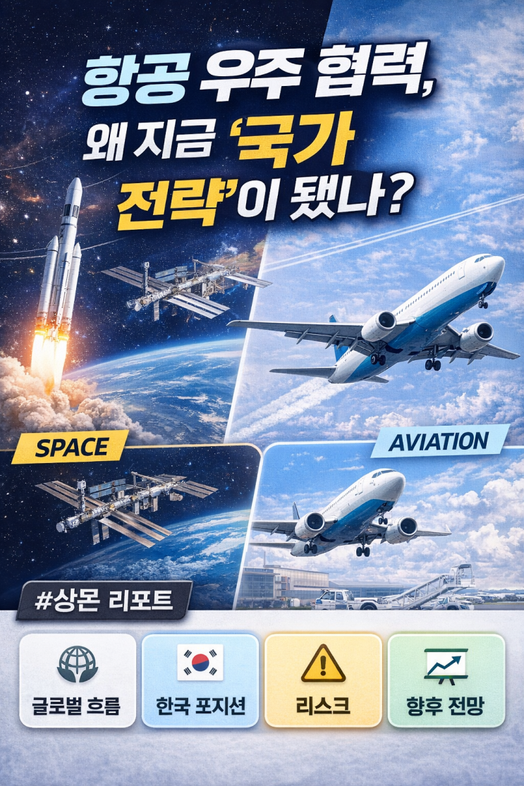  항공 우주 협력, 왜 지금 ‘국가 전략’이 됐나? (글로벌 흐름·한국 포지션·리스크·향후 전망)