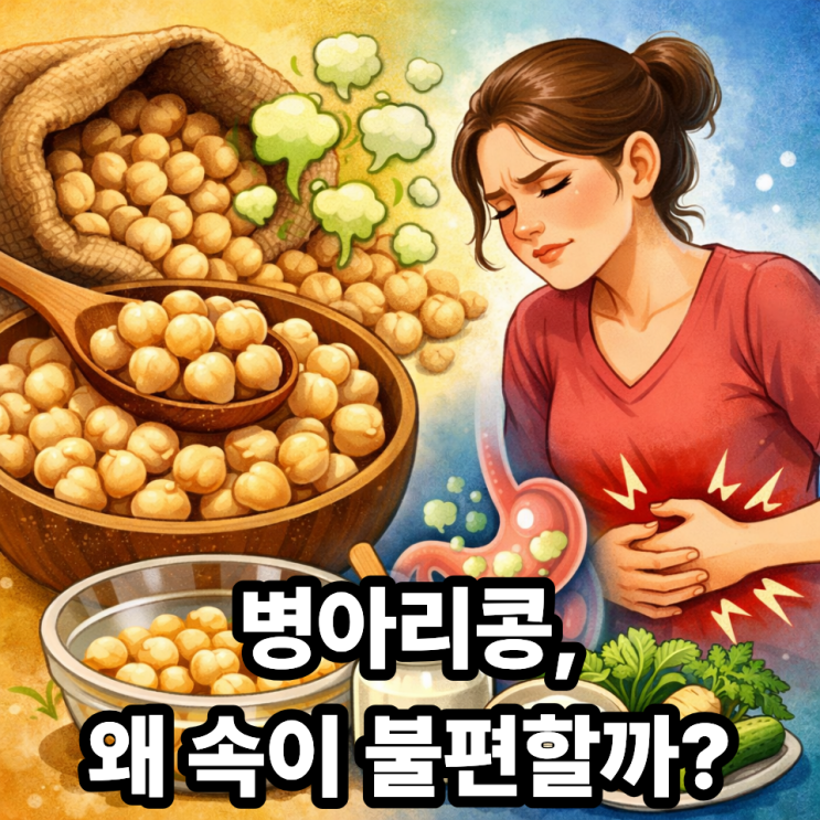  병아리콩 섭취 시 소화가 불편한 이유와 해결법｜속 더부룩함 없이 먹는 방법