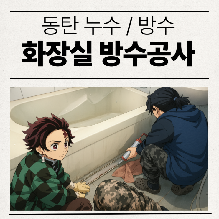  동탄 화장실 방수공사 반송동 아래층 천장 물샘 해결 업체 추천