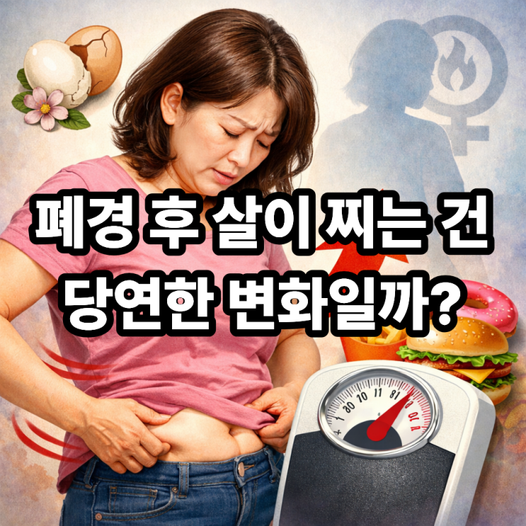 폐경 후 갑자기 살이 찌는 이유, 먹는 양은 같은데 왜일까?