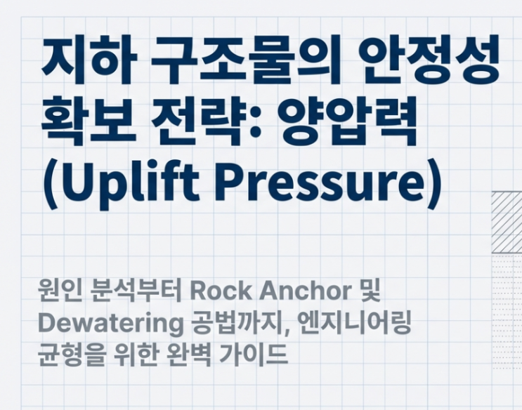  지하 주차장 바닥 균열의 주범 '양압력', 건물이 부상하는 원인과 해결 방법?