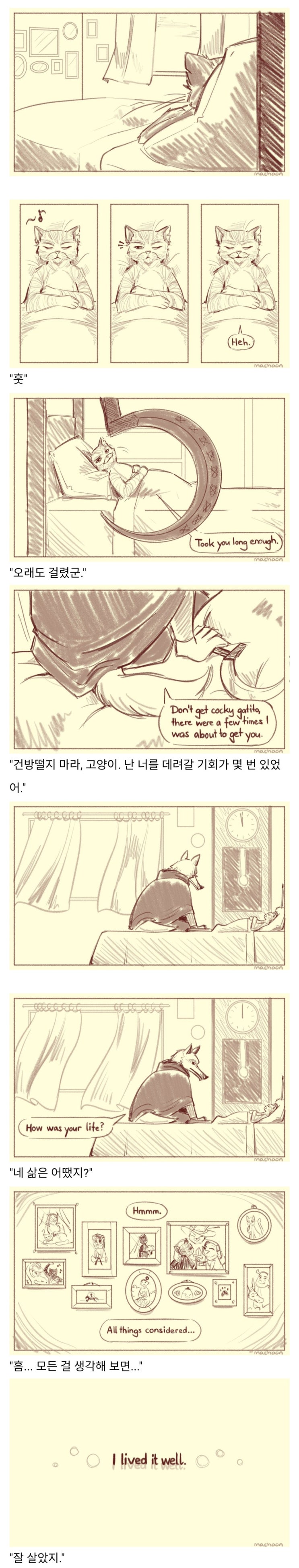  죽음을 만난 장화신은 고양이.manhwa