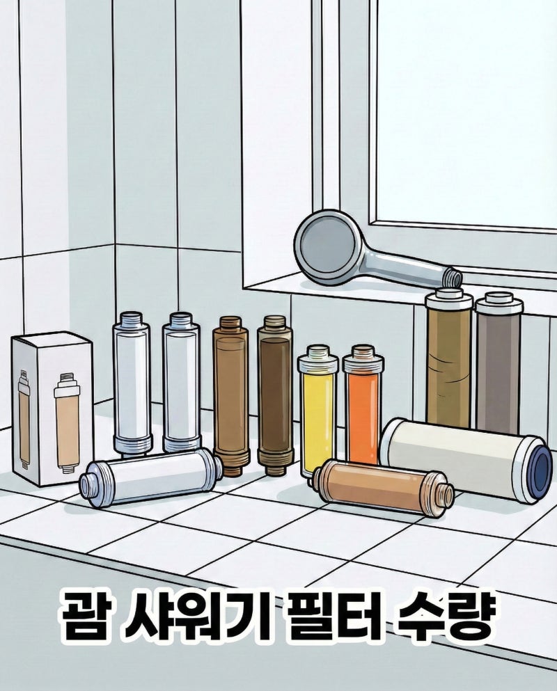 괌샤워기필터 3박 5일 동안 몇 개나 필요할까? 적정 수량 추천