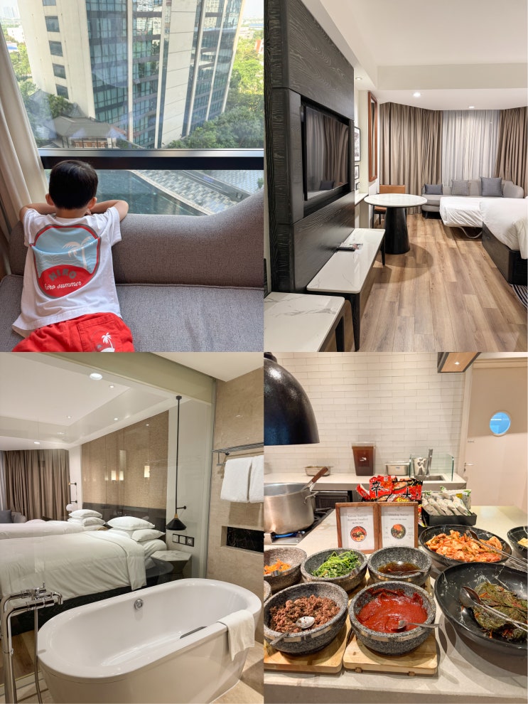  하노이 미딩 가성비 5성급 호텔 쉐라톤 웨스트 가족숙소 위치 조식 수영장