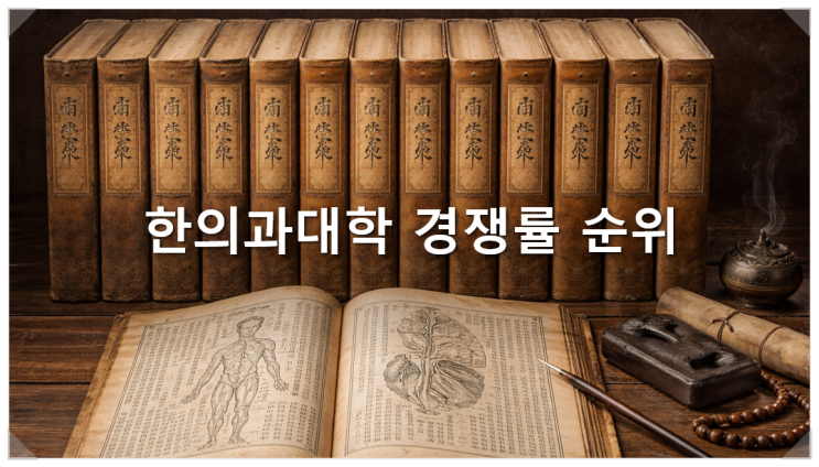  한의과대학 경쟁률 순위