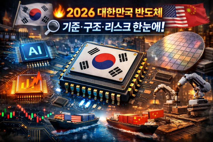   2026 대한민국 반도체 기준·구조·리스크 한눈 판단 프레임