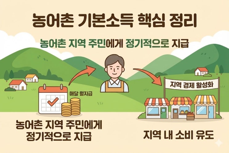 민생지원금 3차 월지급, 농어촌 기본소득 월 15만원 진짜일까?