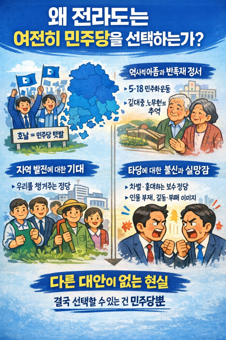  공포로 유지되는 지지… 전라도 정치의 경고음