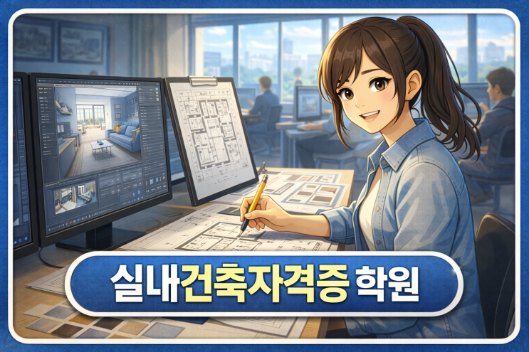  실내건축자격증학원 찾고 있다면 이 흐름부터 확인하세요
