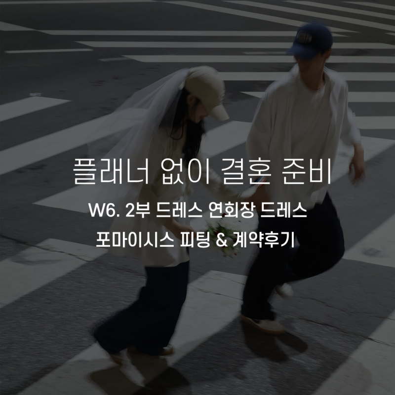 W6/플래너 없이 결혼 준비_포마이시스 2부 드레스 피팅 후기 계약 완료✨  (연회장 드레스, 포....