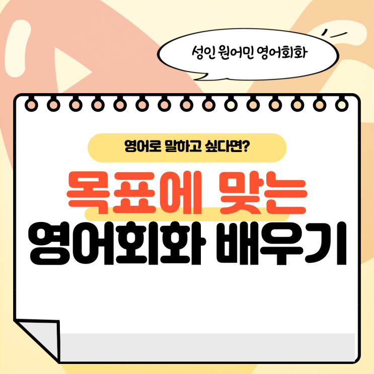  성인 원어민 화상영어, 목표에 맞는 영어를 배우고 싶다면?