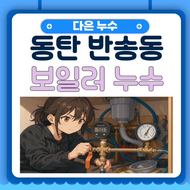  동탄 보일러누수 반송동 탐지실패 아파트 저희가 해결했습니다!