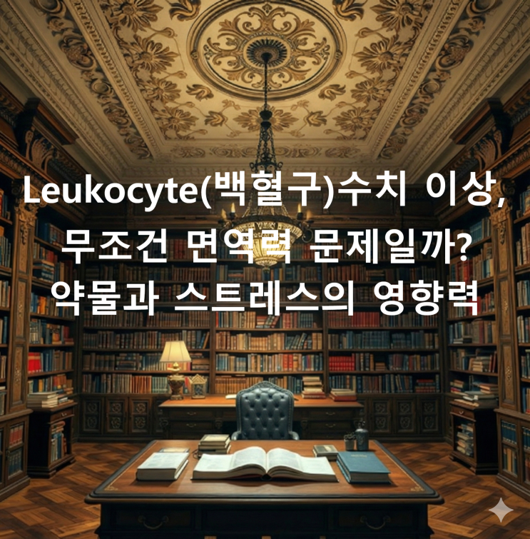  Leukocyte(백혈구)수치 이상, 무조건 면역력 문제일까? 약물과 스트레스의 영향력